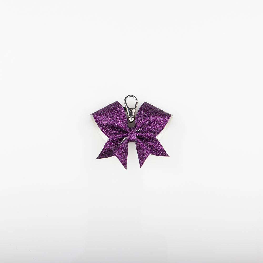 Key ring Bow Plain Eggplant