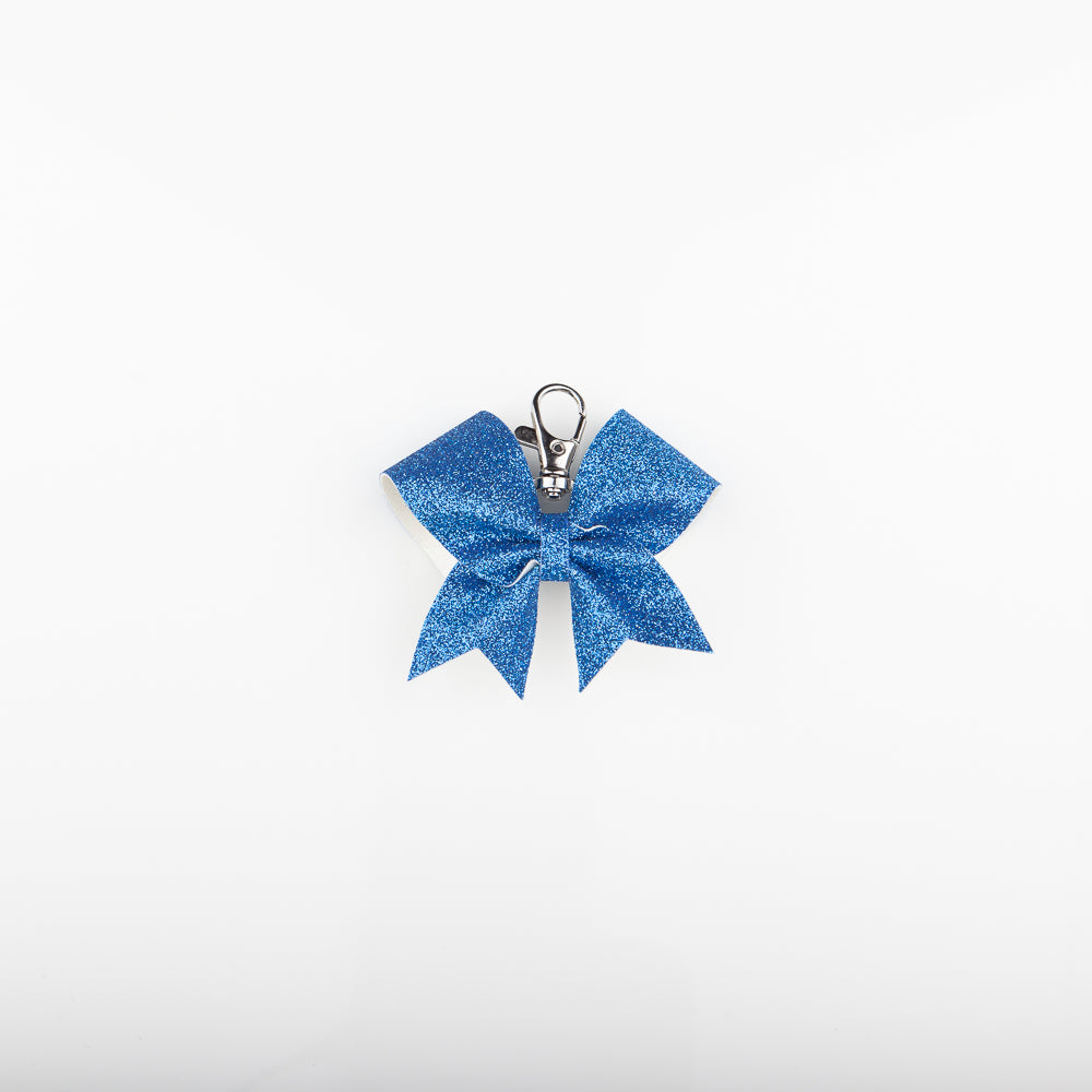 Keyring Bow Plain Blue