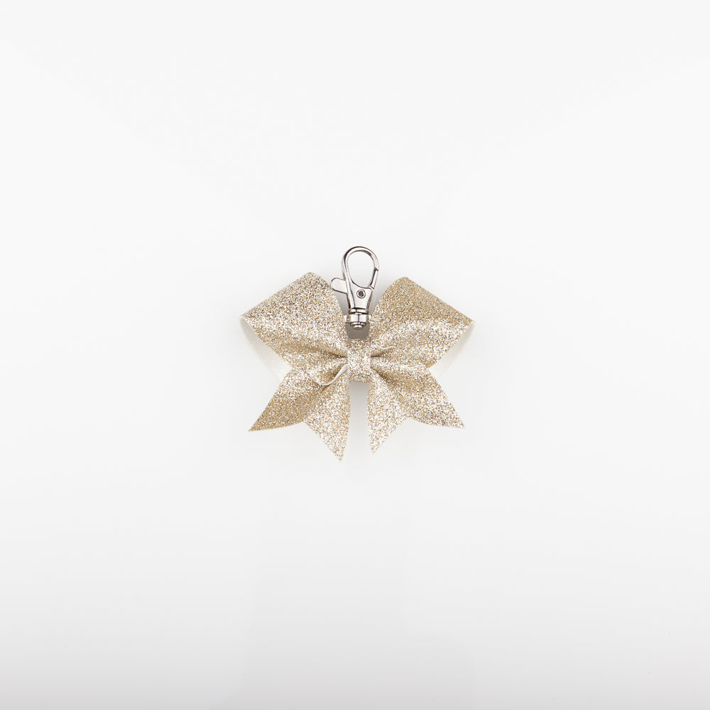 Nyckelring Bow Plain 14k Gold