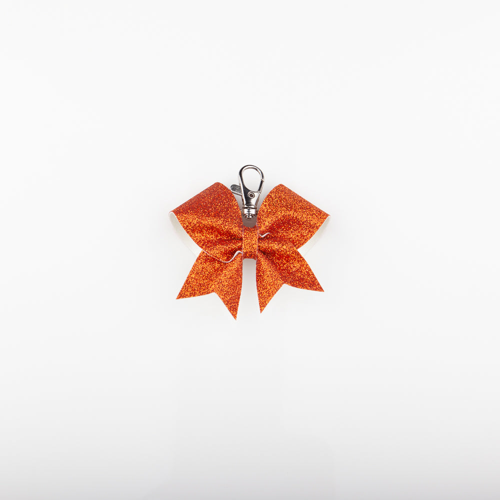 Keyring Bow Plain Orange Copper