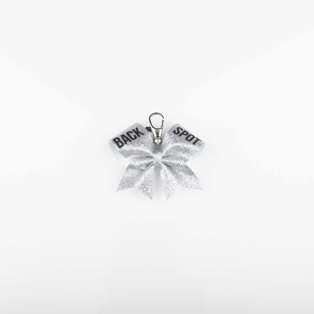 Keyring Bow Back Spot Silver