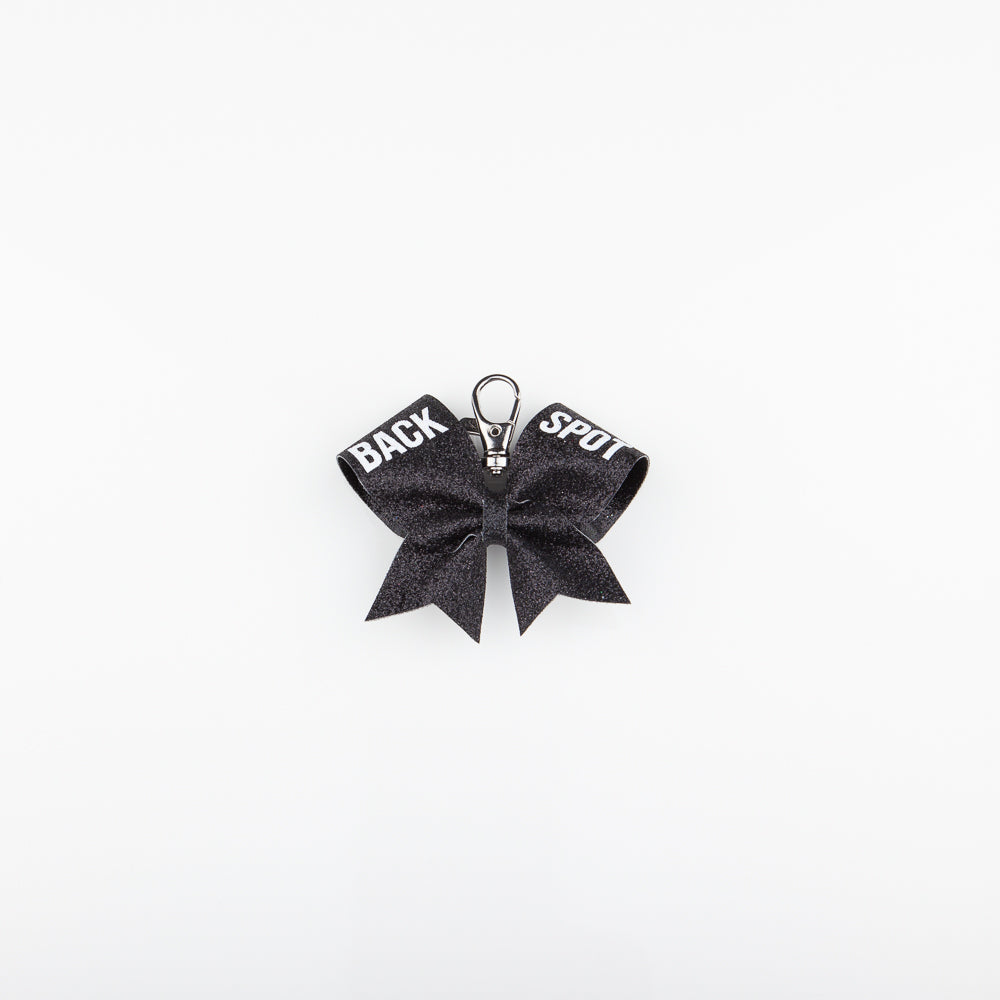 Keyring Bow Back Spot Black