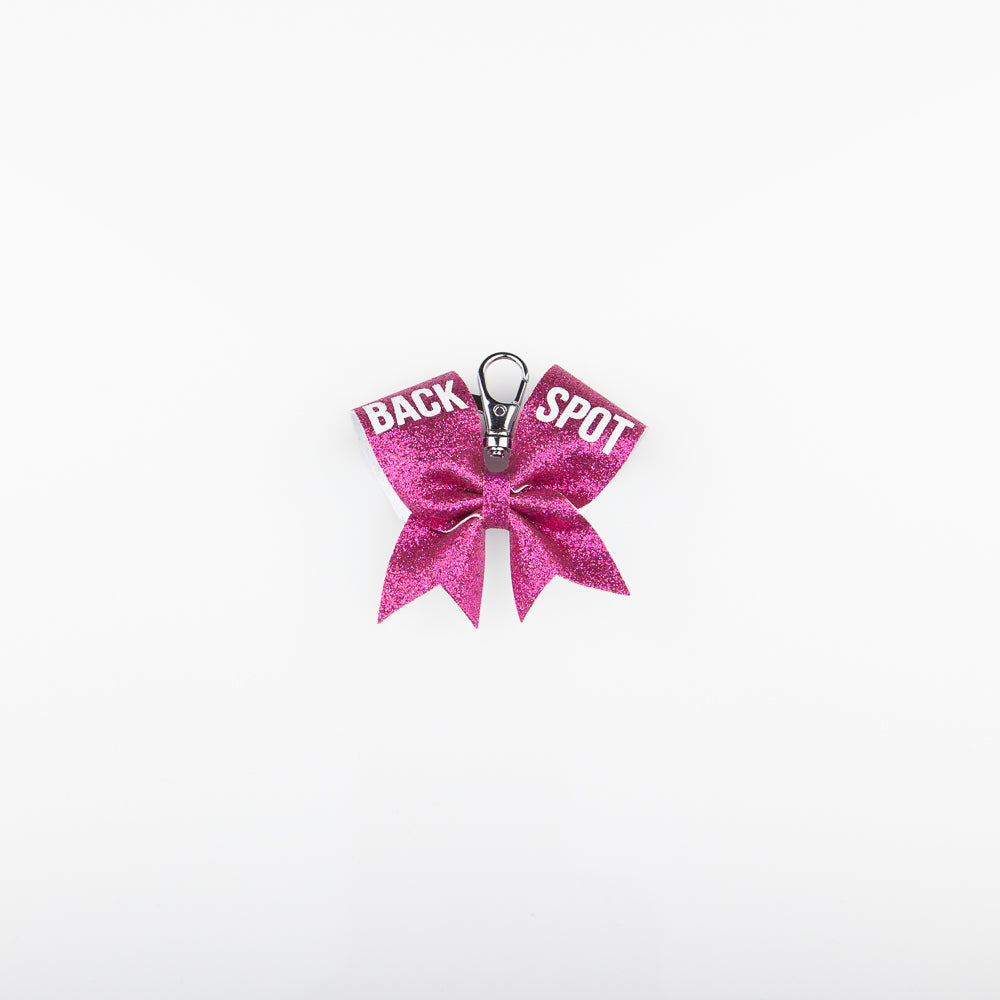 Keyring Bow Back Spot Hot Pink Ultra