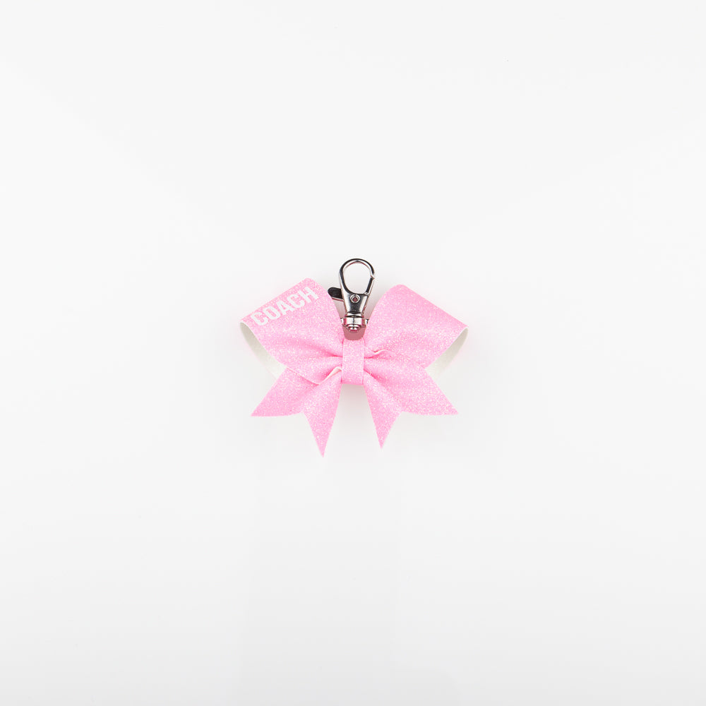 Keyring Bow Coach Neon Pink