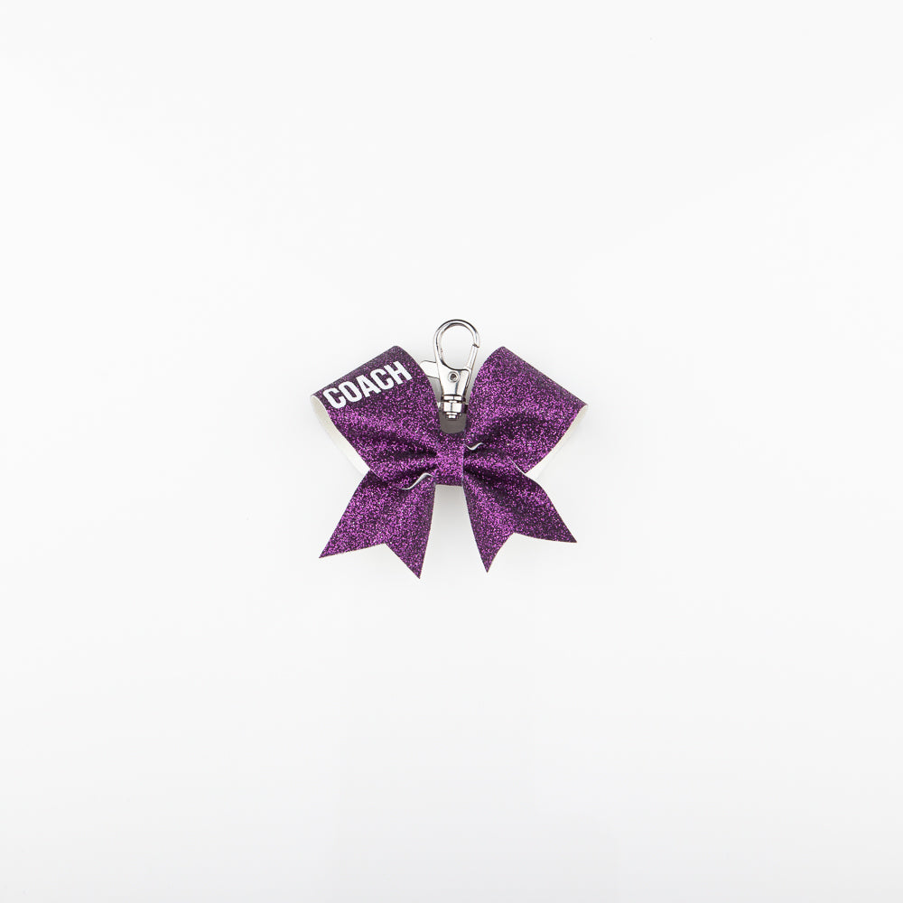 Keychain Bow Coach Eggplant