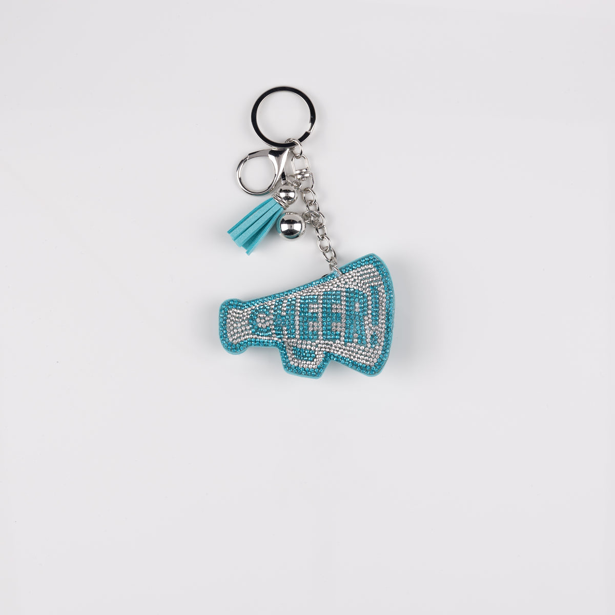 BAG CHARM MEGAPHONE AQUA/WHITE