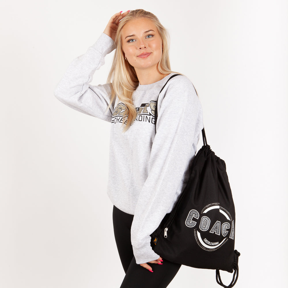 String bag Coach Silver Black