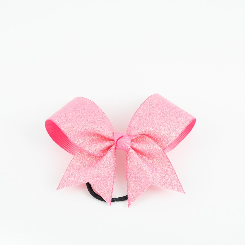 Small Bow Glitter Silver