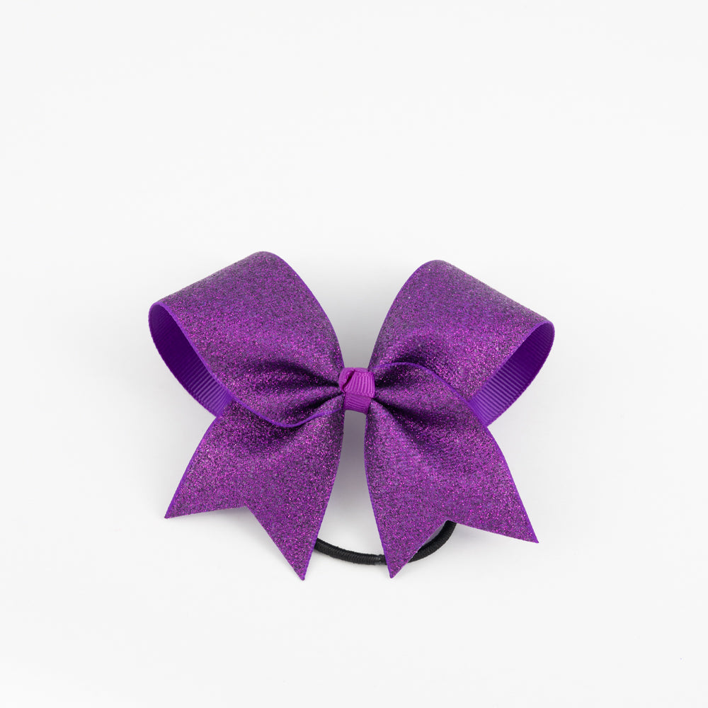 Small Bow Glitter Silver