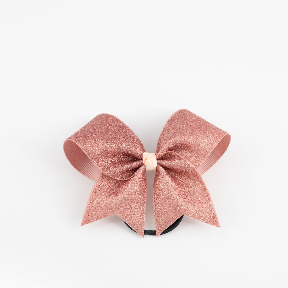 Small Bow Glitter Silver