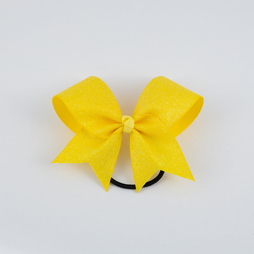 Small Bow Glitter Silver