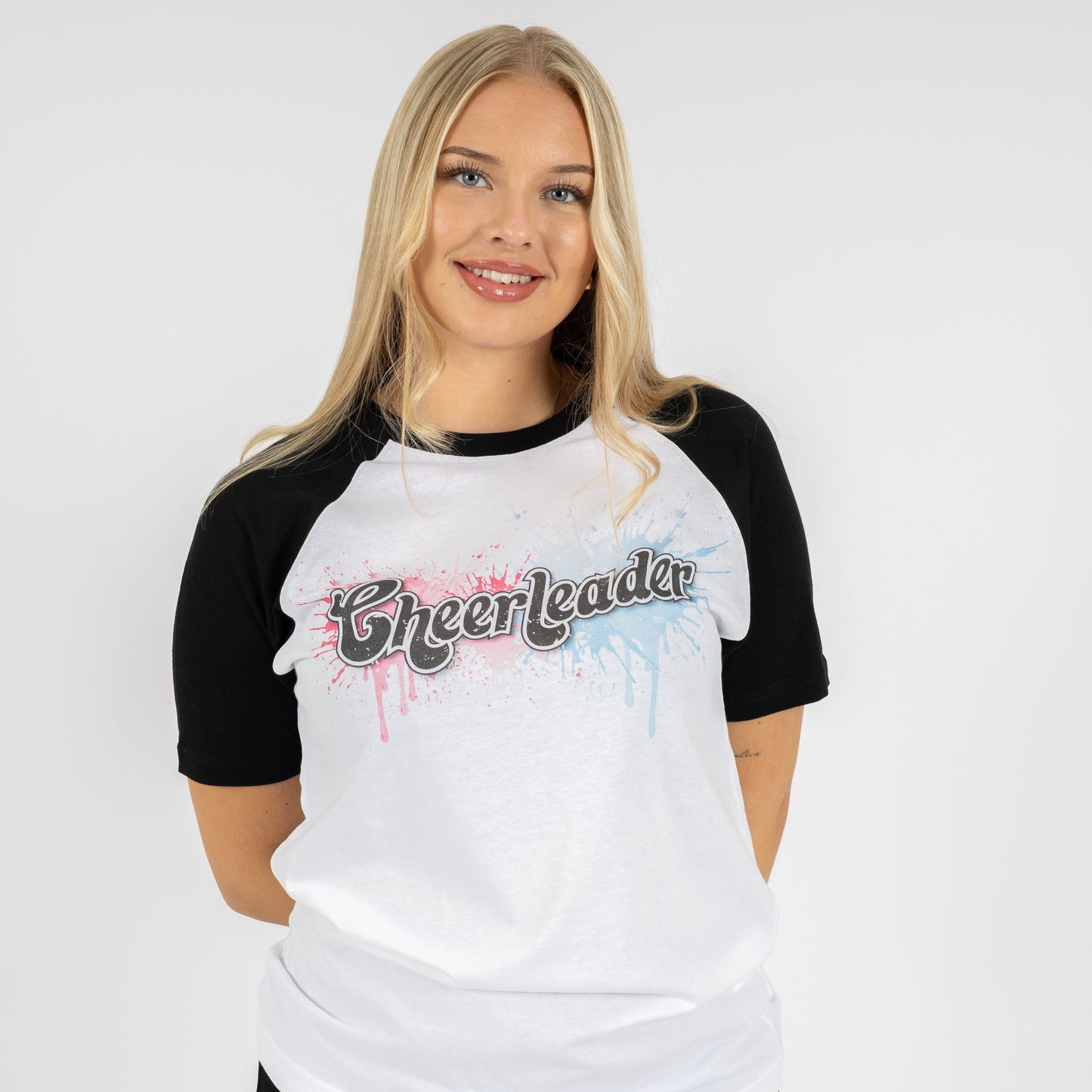 T-Shirt Cheerleader Blue-Pink