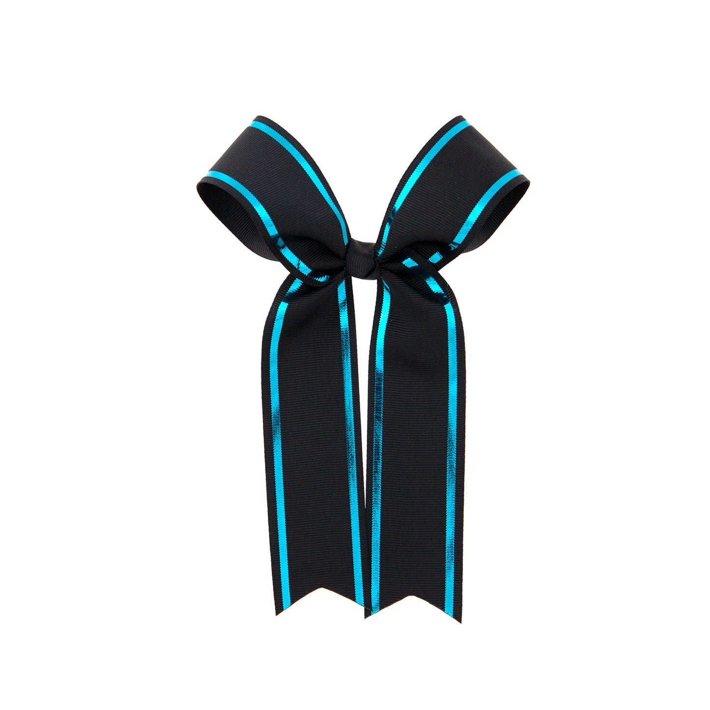 Bow Collage Black with Metallic Turquoise