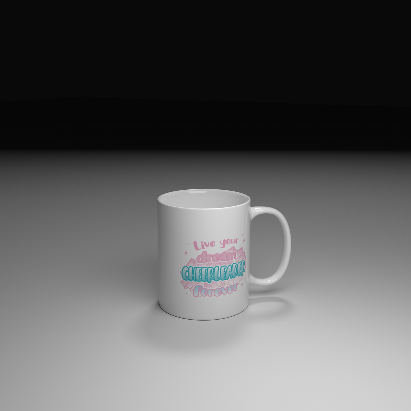 Mugg Live your dream Cheerleader forever
