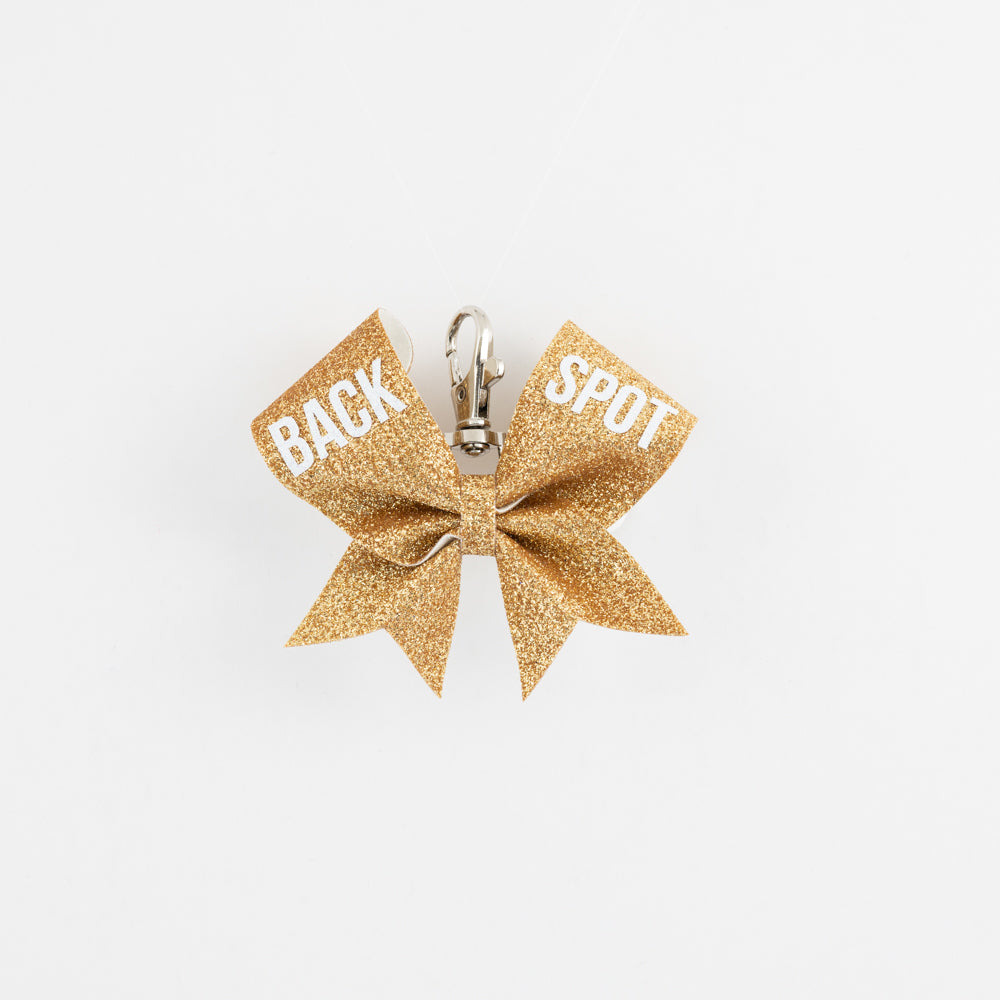 Keyring Bow Back Spot Red