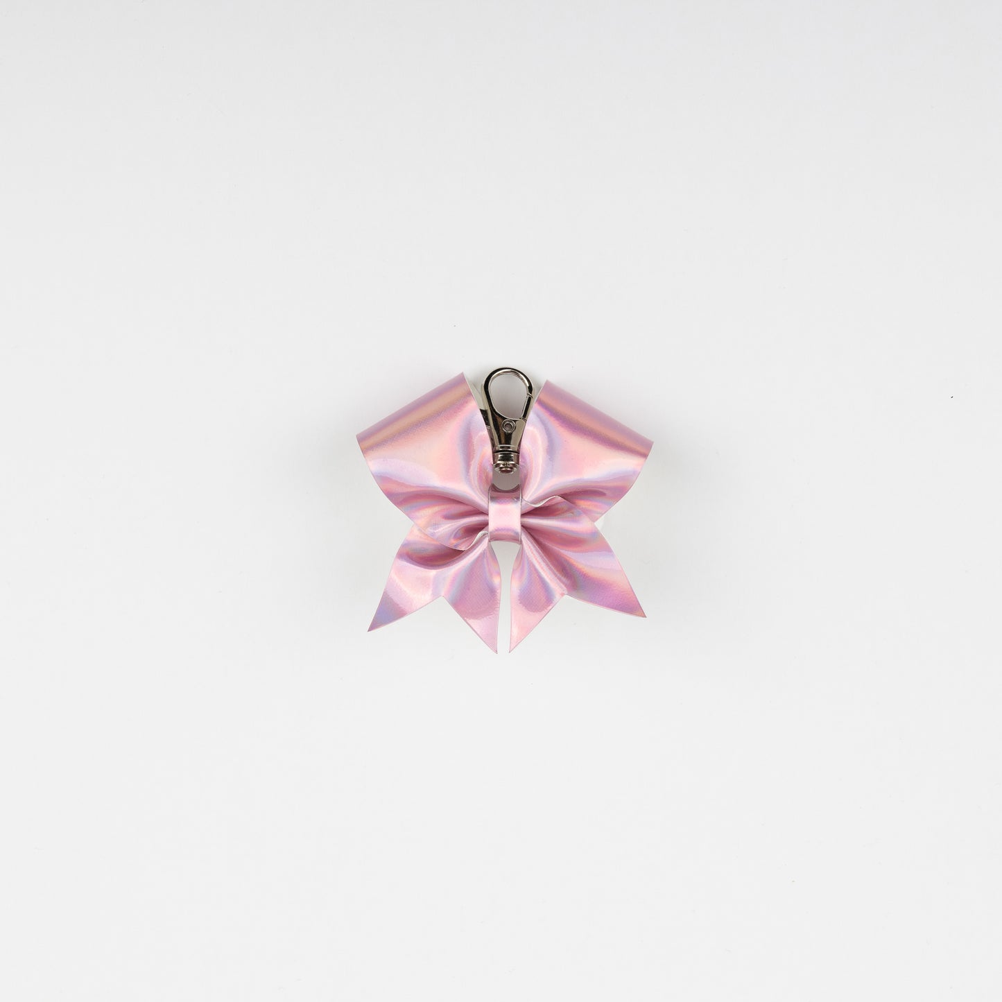 Nyckelring Bow Metallic Ljusrosa