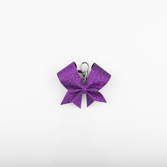 Keyring Bow Plain Purple