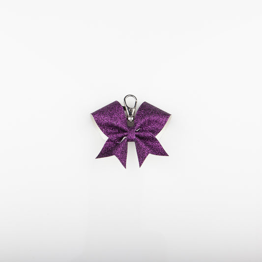 Key ring Bow Plain Eggplant