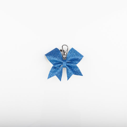 Keyring Bow Plain Blue