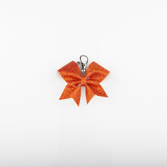 Keyring Bow Plain Orange Copper