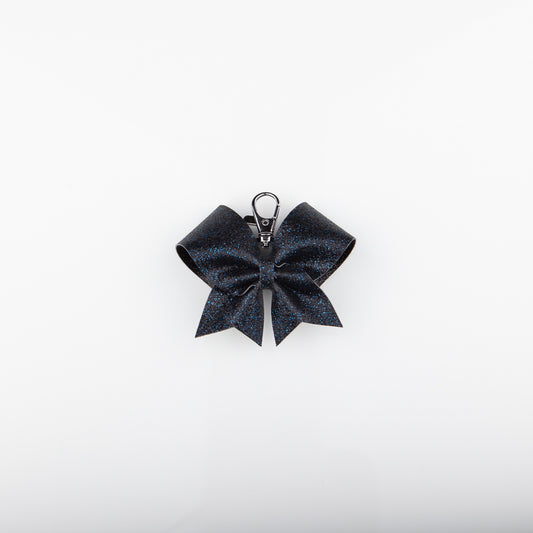 Keyring Bow Plain Midnight Blue