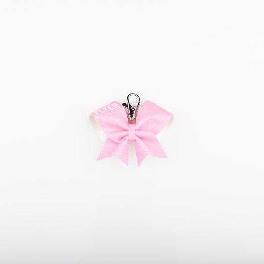 Keyring Bow Flyer Neon Pink