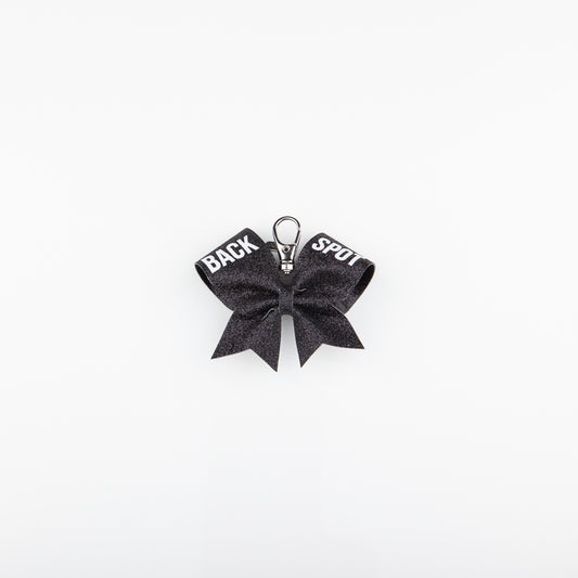 Keyring Bow Back Spot Black