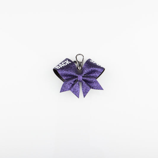 Keyring Bow Back Spot Dark Purple Ultra