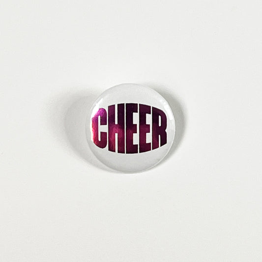 Button Cheer Metallic Pink