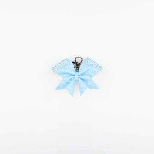 Keyring Bow Back Spot Neon Blue