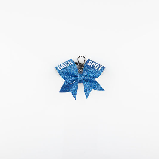 Keyring Bow Back Spot Blue