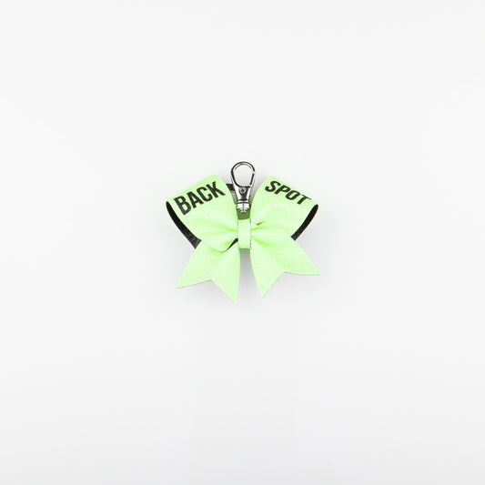 Keyring Bow Back Spot Neon Yellow