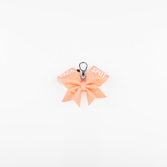 Keyring Bow Back Spot Rainbow Coral