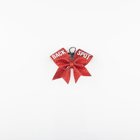 Keyring Bow Back Spot Red