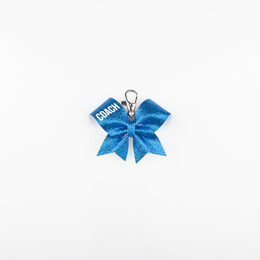 Key ring Bow Coach Blue Ultra