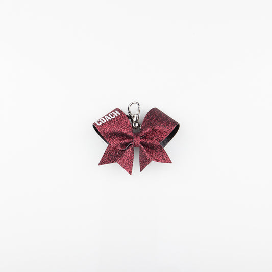 Key ring Bow Coach Burgundy