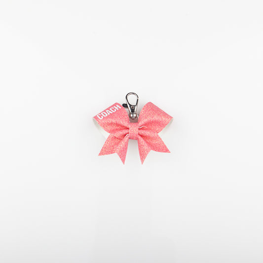 Key ring Bow Coach Rainbow Coral