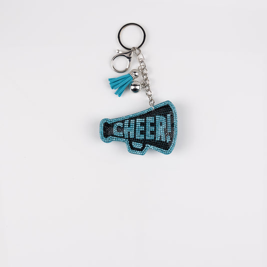 BAG CHARM MEGAPHONE AQUA/BLACK
