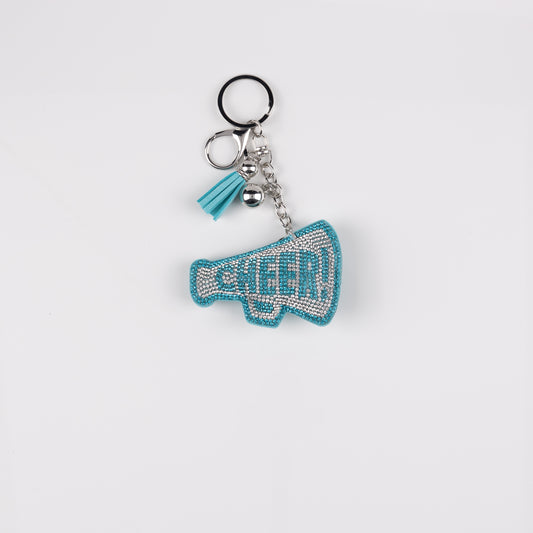 BAG CHARM MEGAPHONE AQUA/WHITE