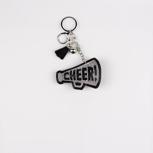 BAG CHARM MEGAPHONE BLACK/WHITE