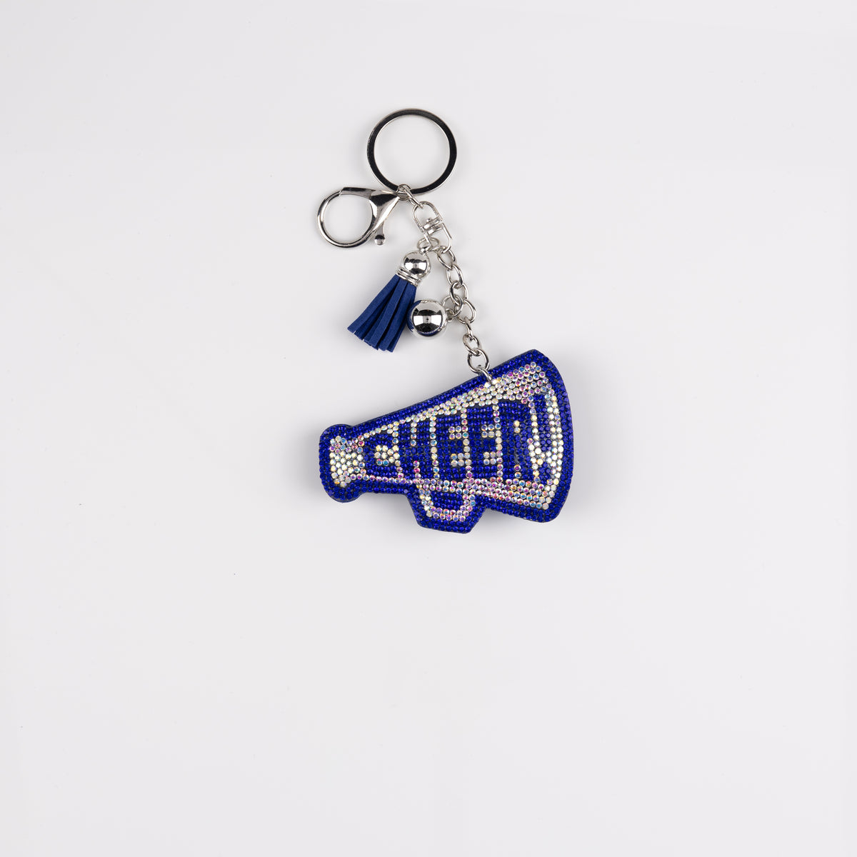 BAG CHARM MEGAPHONE BLUE/SILVER