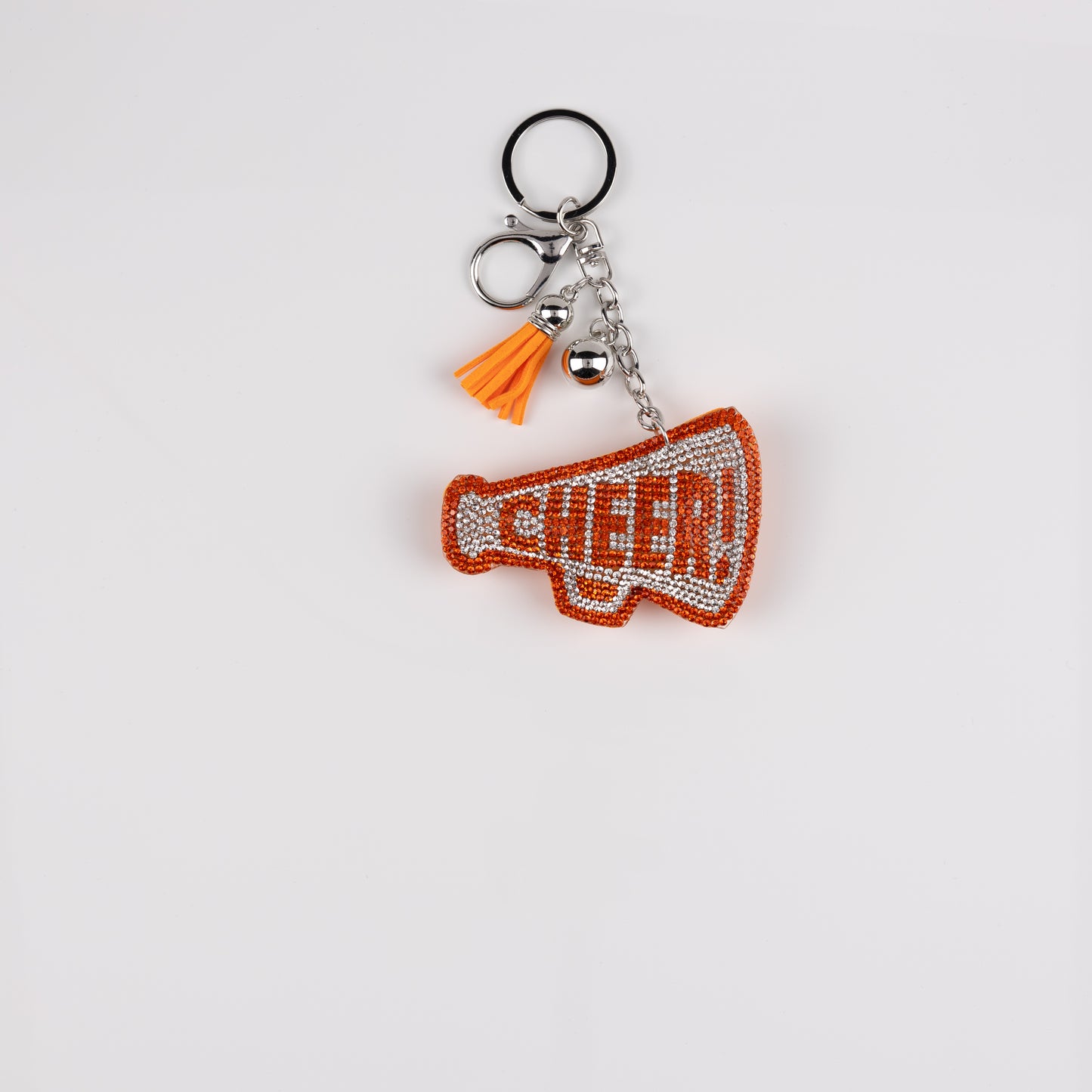 BAG CHARM MEGAPHONE ORANGE/WHITE