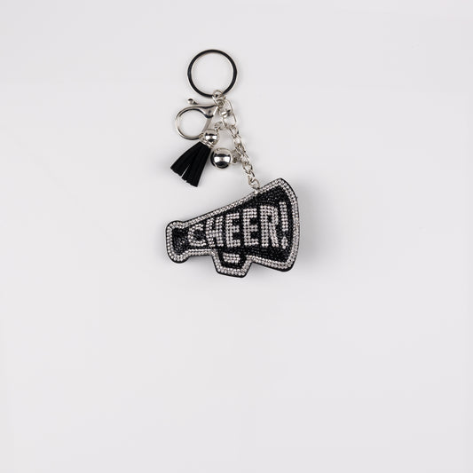 BAG CHARM MEGAPHONE WHITE/BLACK