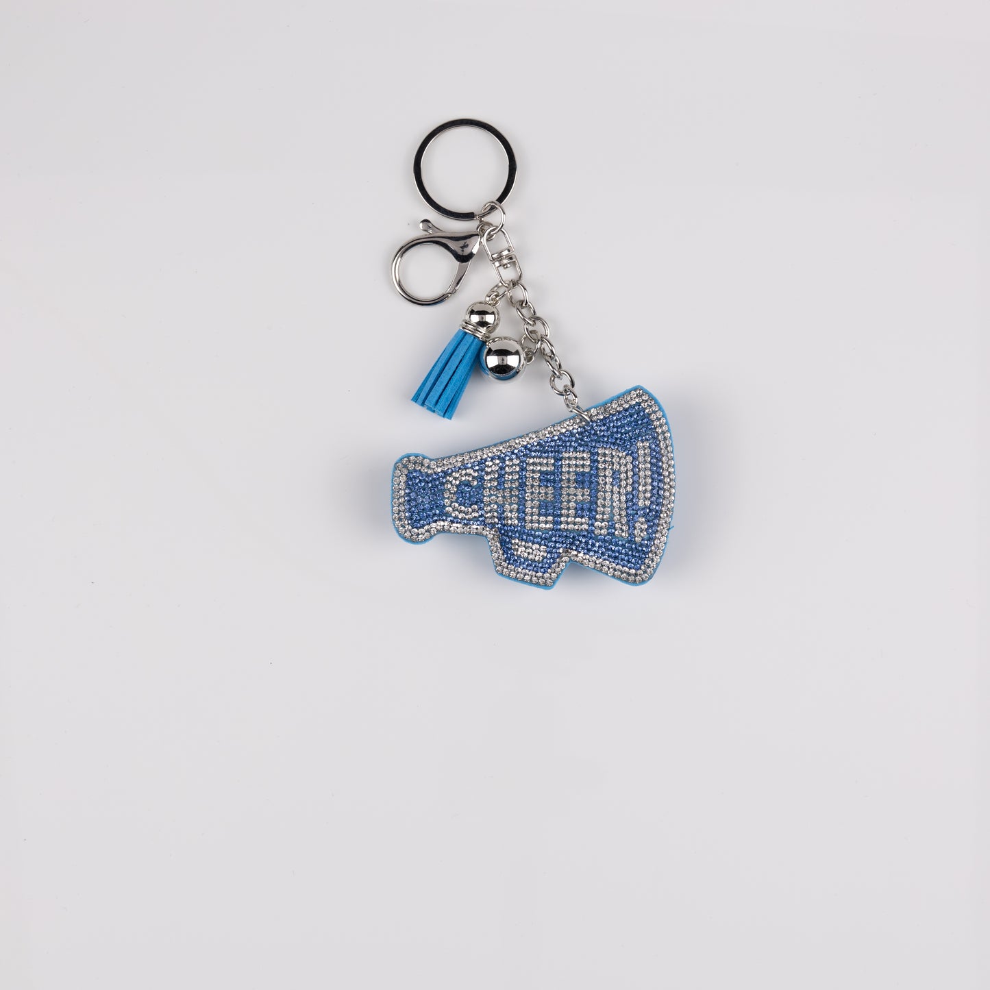 BAG CHARM MEGAPHONE WHITE/LT BLUE