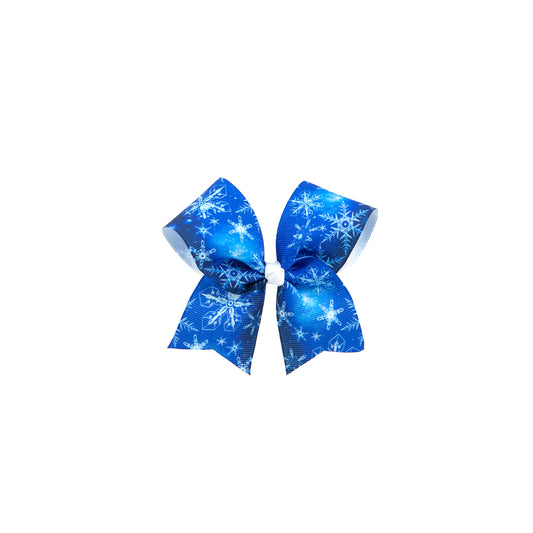 Small Bow Blue Snowflake