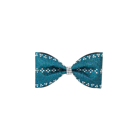 Bow Glitter Teal Tailless Karin