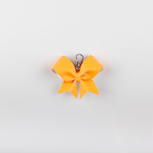 Keyring Bow Glow In The Dark Orange