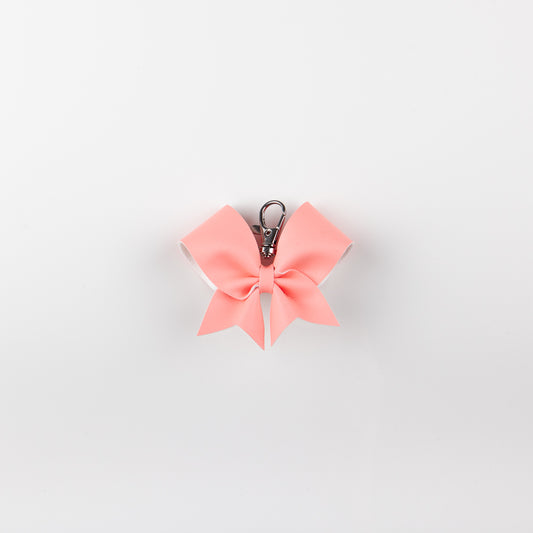 Keyring Bow Glow In The Dark Peach