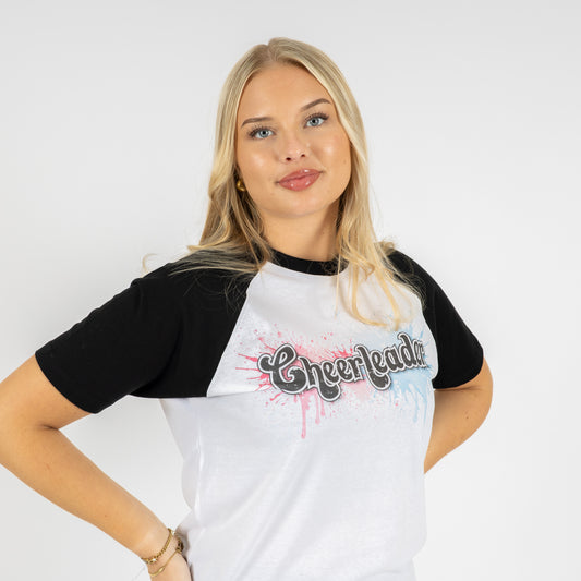 T-Shirt Cheerleader Blue-Pink