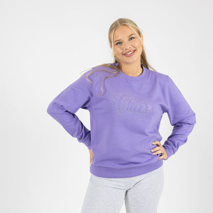 Cheer Cute Purple Collagtröja